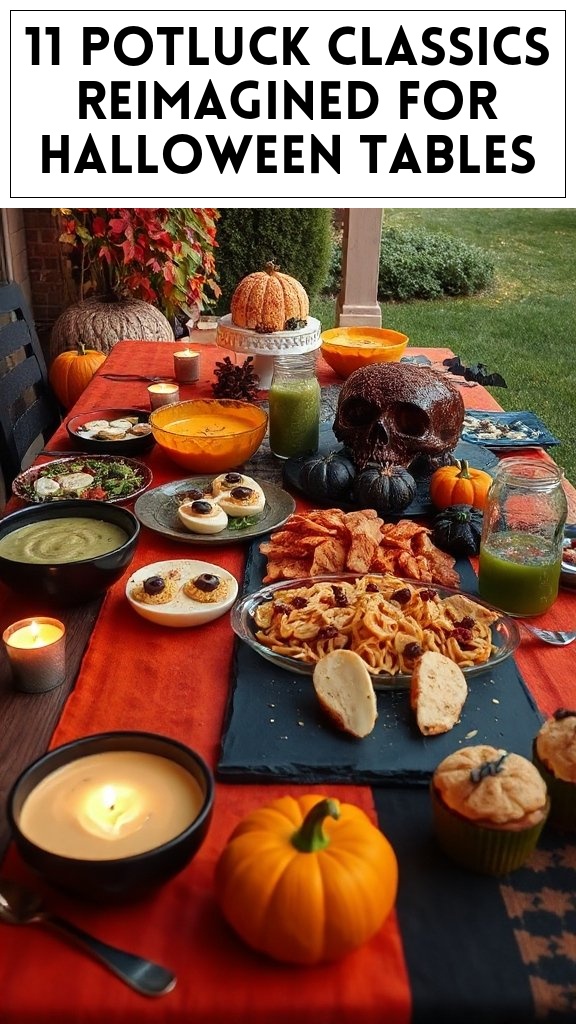 11 Potluck Classics Reimagined For Halloween Tables