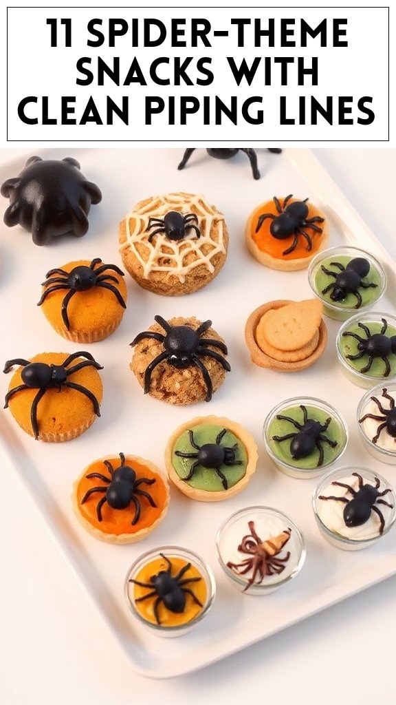 11 Spider-Theme Snacks With Clean Piping Lines