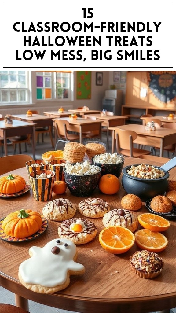 15 Classroom-Friendly Halloween Treats (Low Mess, Big Smiles)