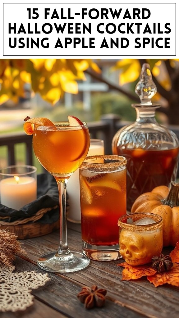 15 Fall-Forward Halloween Cocktails Using Apple And Spice