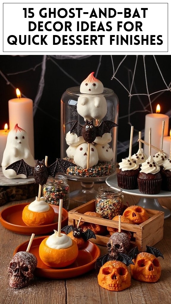 15 Ghost-And-Bat Decor Ideas For Quick Dessert Finishes