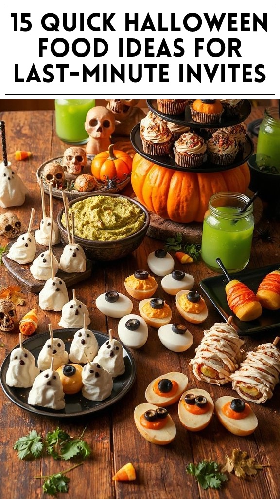 15 Quick Halloween Food Ideas For Last-Minute Invites