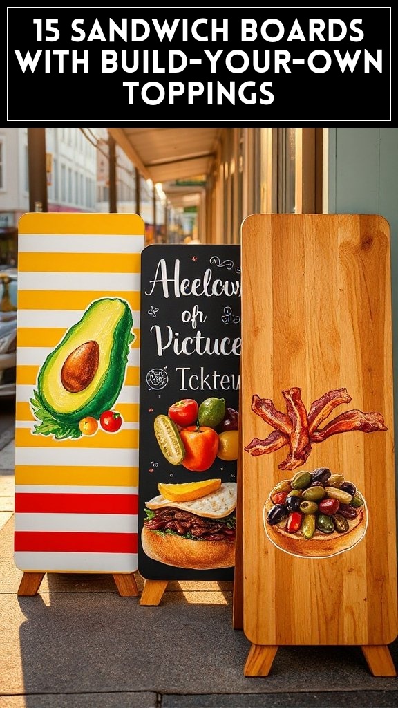 15 Sandwich Boards With Build-Your-Own Toppings