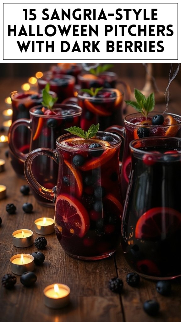 15 Sangria-Style Halloween Pitchers With Dark Berries