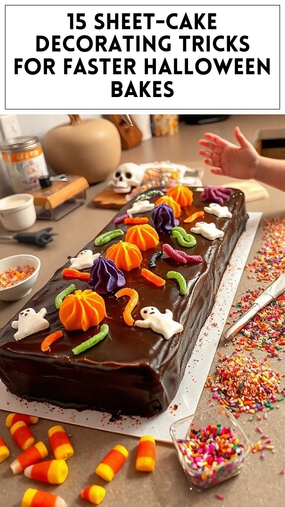 15 Sheet-Cake Decorating Tricks For Faster Halloween Bakes