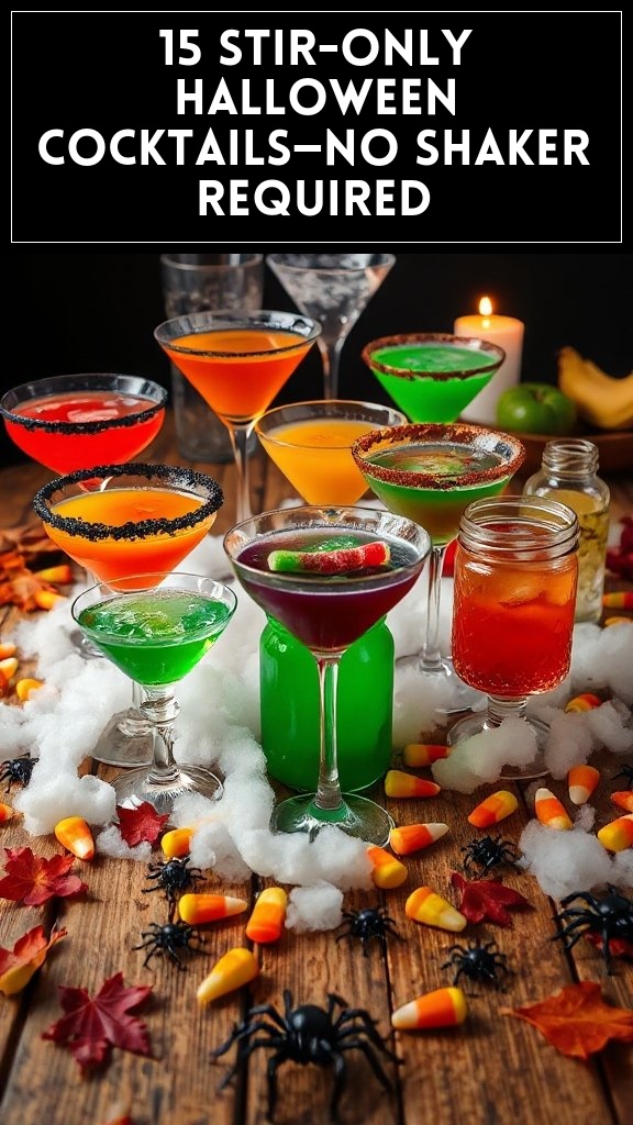 15 Stir-Only Halloween Cocktails—No Shaker Required