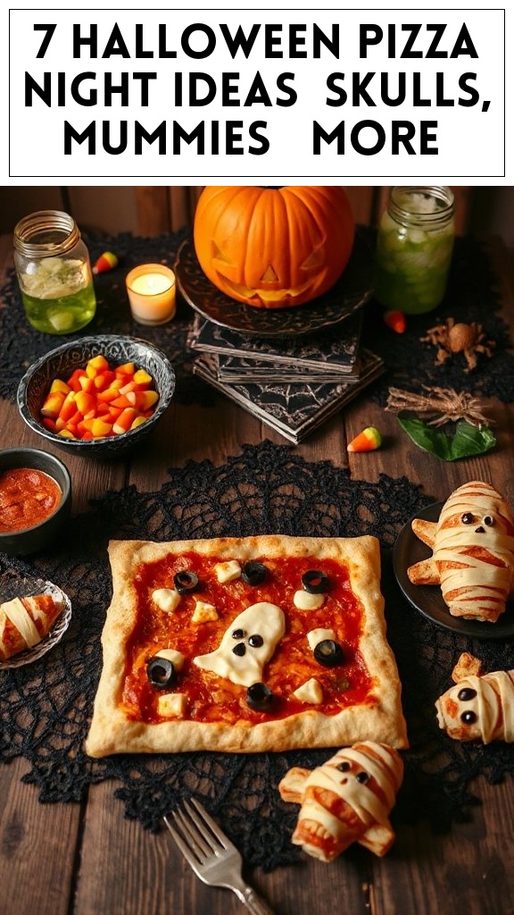 7 Halloween Pizza Night Ideas (Skulls, Mummies + More)