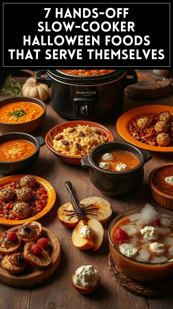 7 Hands-Off Slow-Cooker Halloween Foods That Serve Themselves
