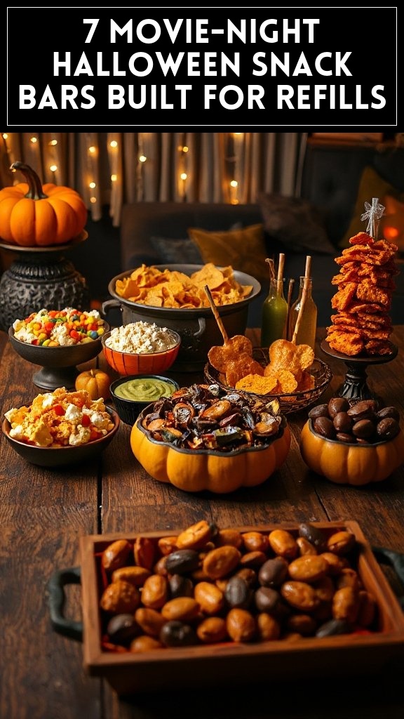 7 Movie-Night Halloween Snack Bars Built For Refills