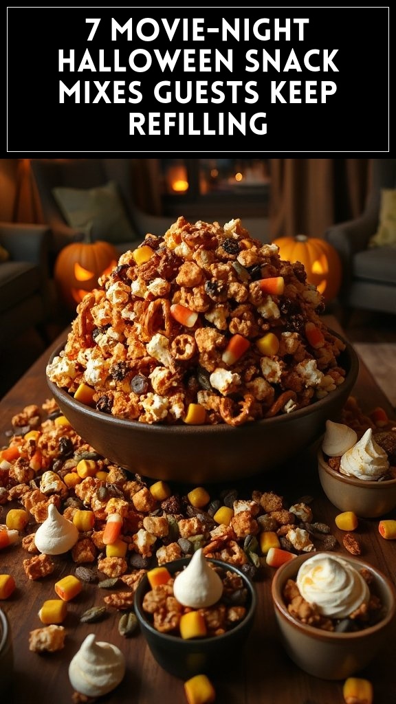 7 Movie-Night Halloween Snack Mixes Guests Keep Refilling
