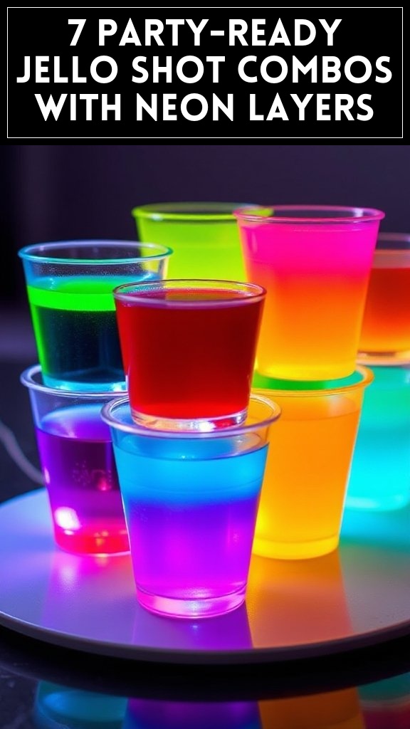 7 Party-Ready Jello Shot Combos With Neon Layers