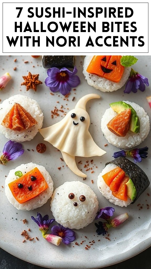 7 Sushi-Inspired Halloween Bites With Nori Accents