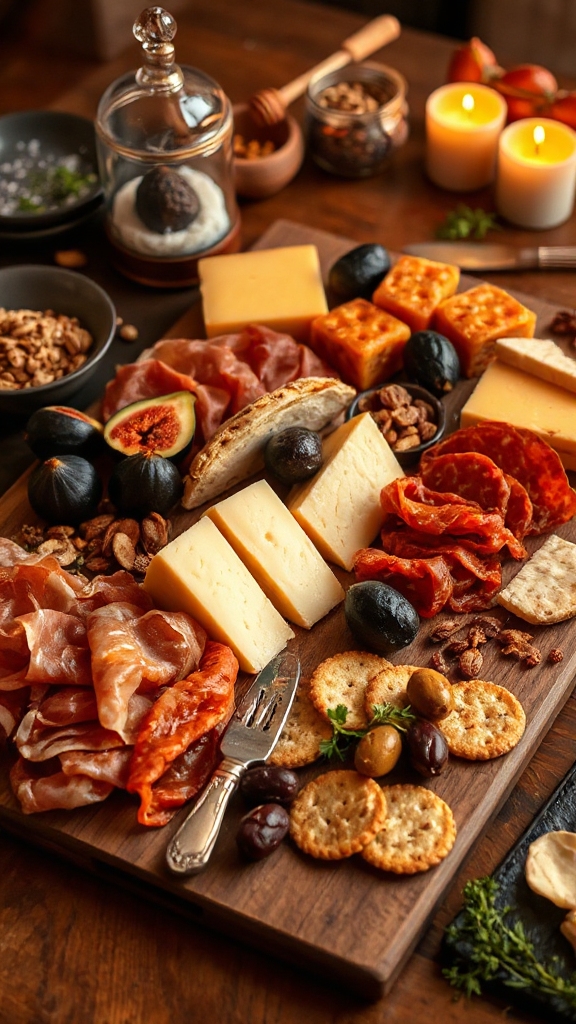 artisanal halloween charcuterie board