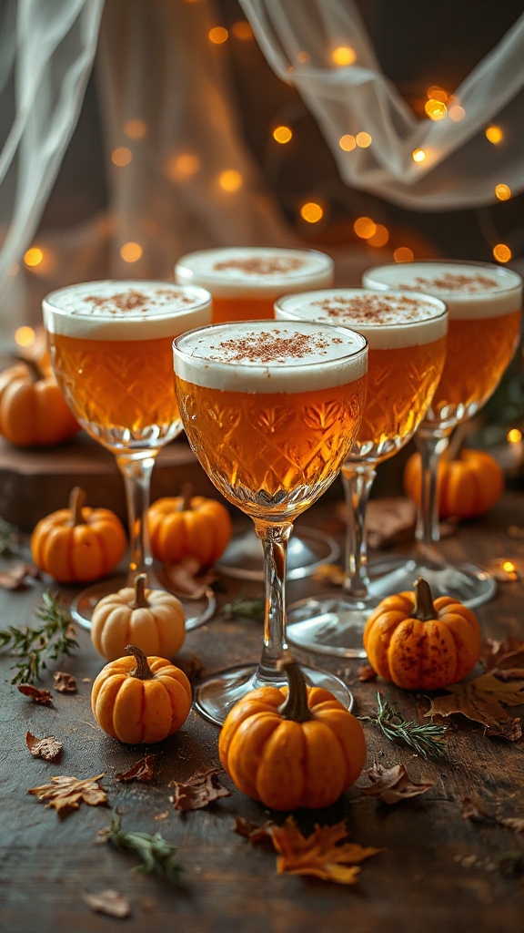autumn inspired pumpkin spice cocktail
