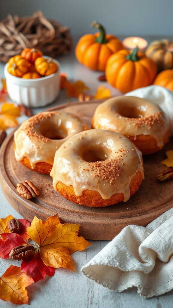 baked pumpkin cinnamon donuts