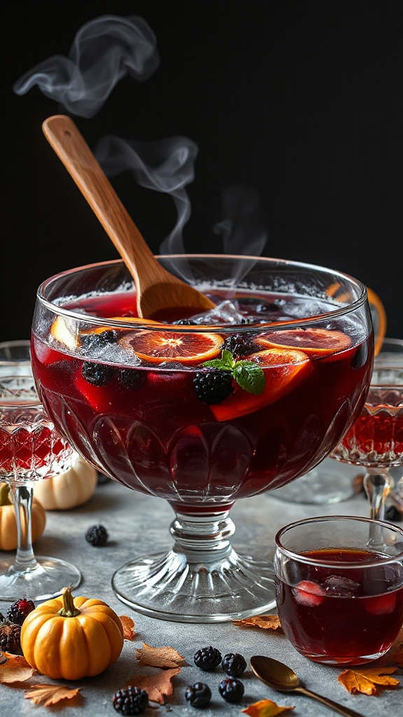 berry infused halloween cocktail recipe