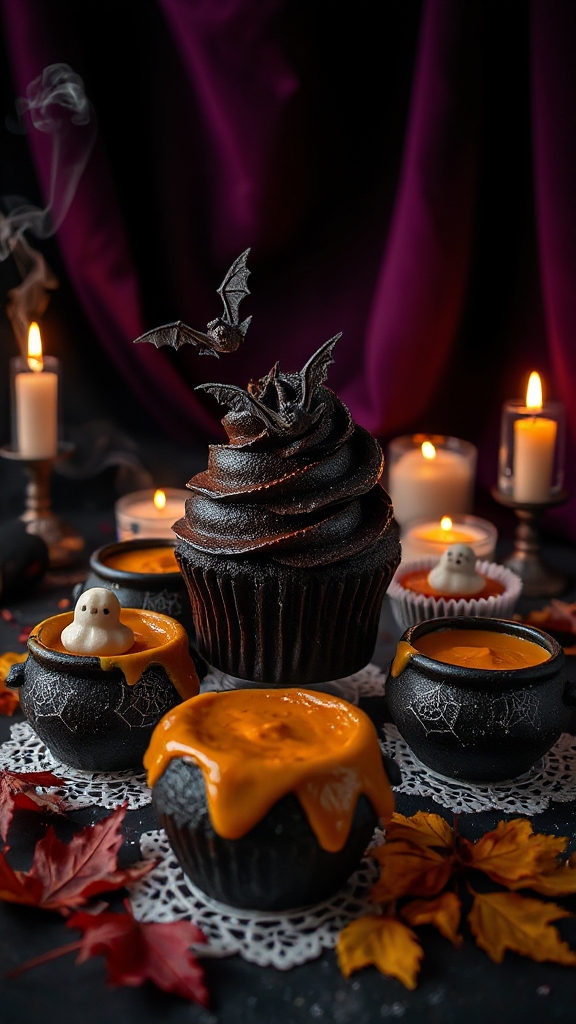 bewitching black velvet cupcakes