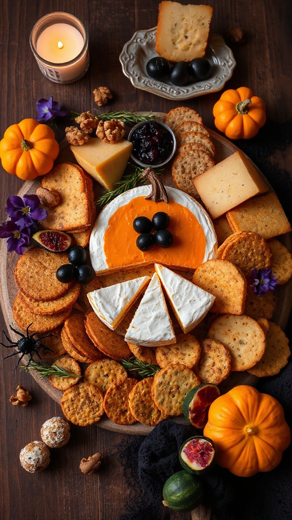 bewitching halloween cheese platter