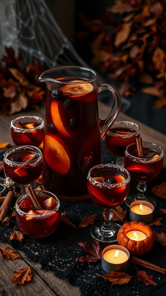 blood red sangria for halloween blood red sangria for halloween