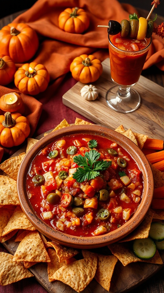 bloody mary salsa dip