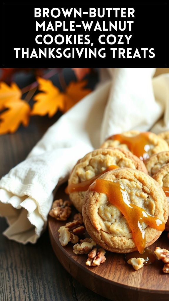 Brown-Butter Maple-Walnut Cookies, Cozy Thanksgiving Treats