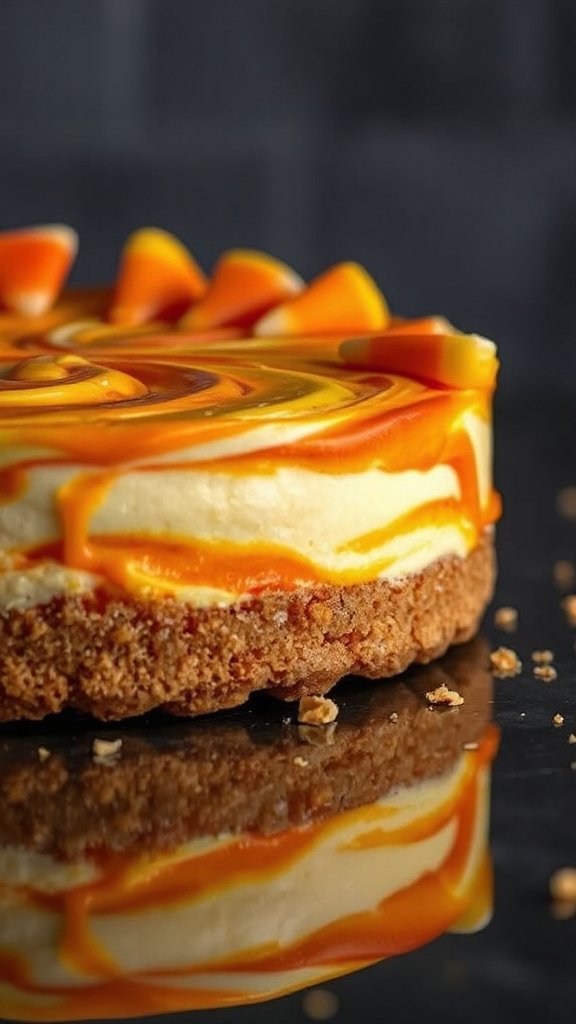 candy corn cheesecake delight