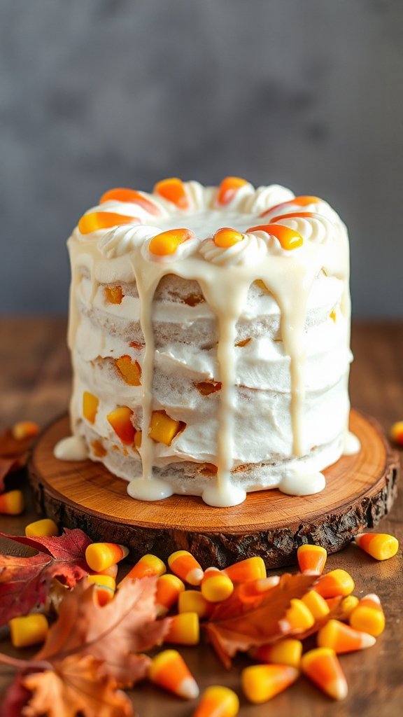 candy corn halloween cake candy corn halloween cake