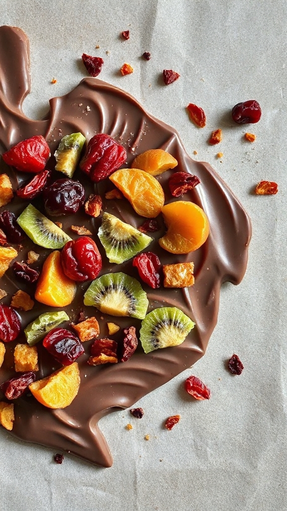 chocolate and dried fruit