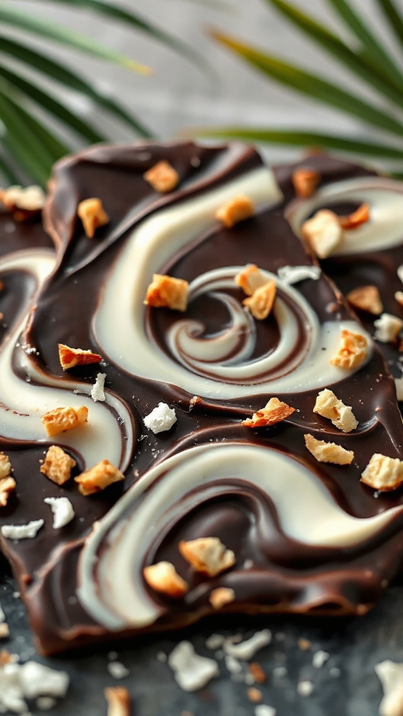 chocolate coconut bark delight chocolate coconut bark delight