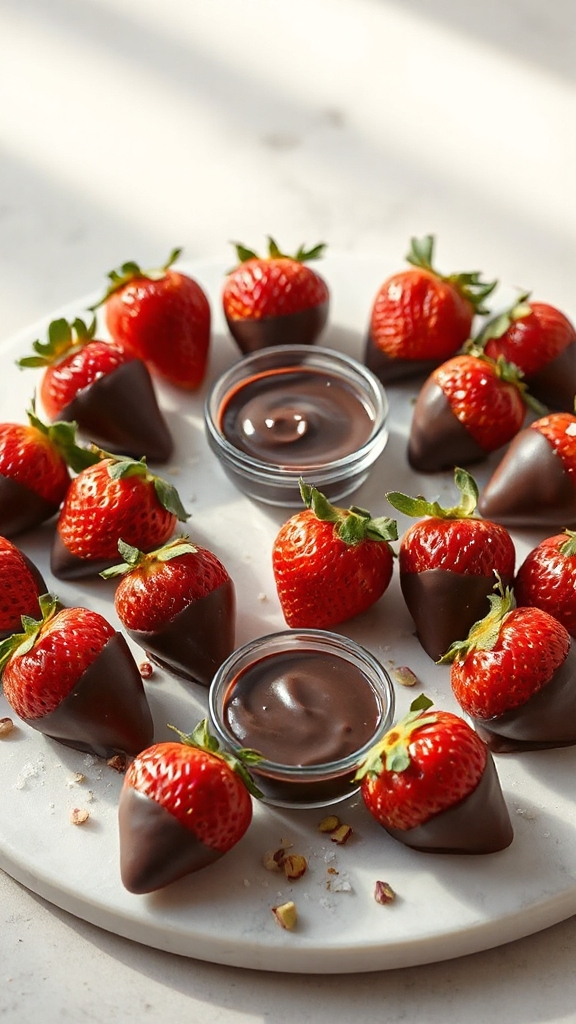 chocolate covered halloween strawberries
