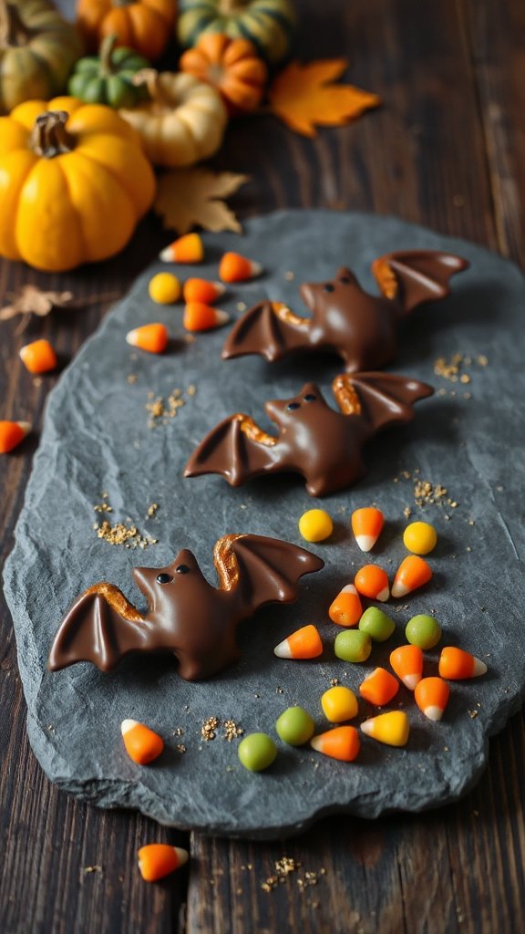 chocolate pretzel halloween snacks chocolate pretzel halloween snacks