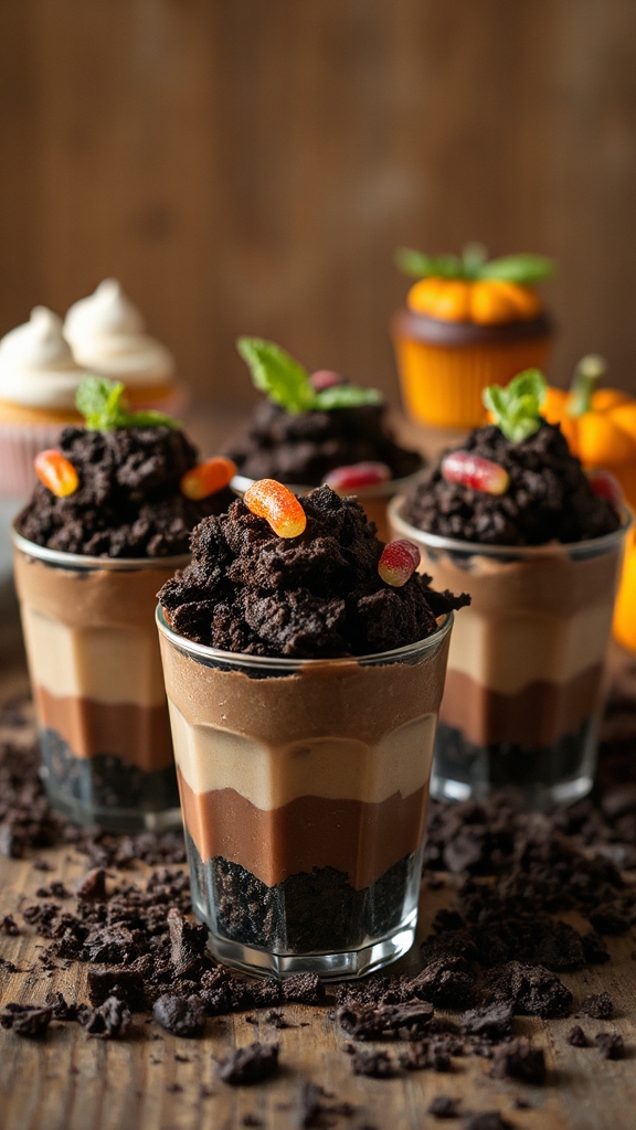 chocolate pudding dirt cups