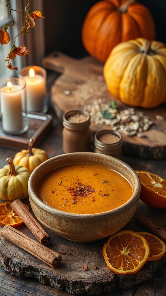 cinnamon spiced pumpkin soup recipe