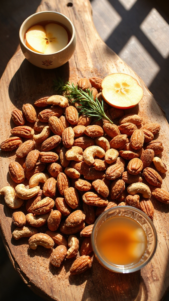 cinnamon sugar nut snack