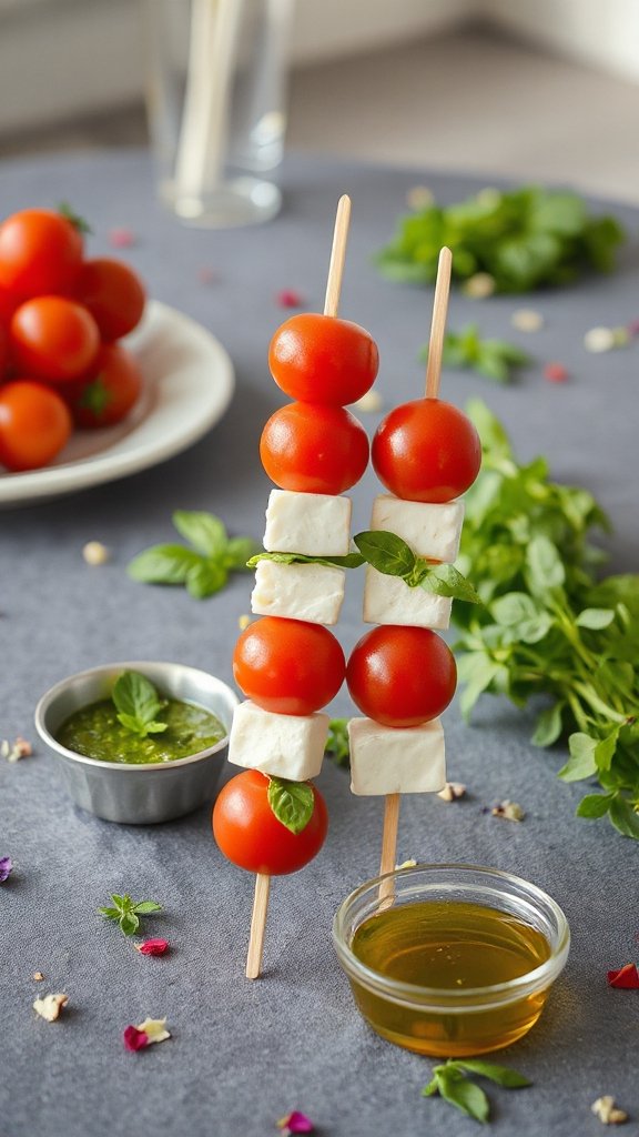 colorful caprese skewers recipe colorful caprese skewers recipe