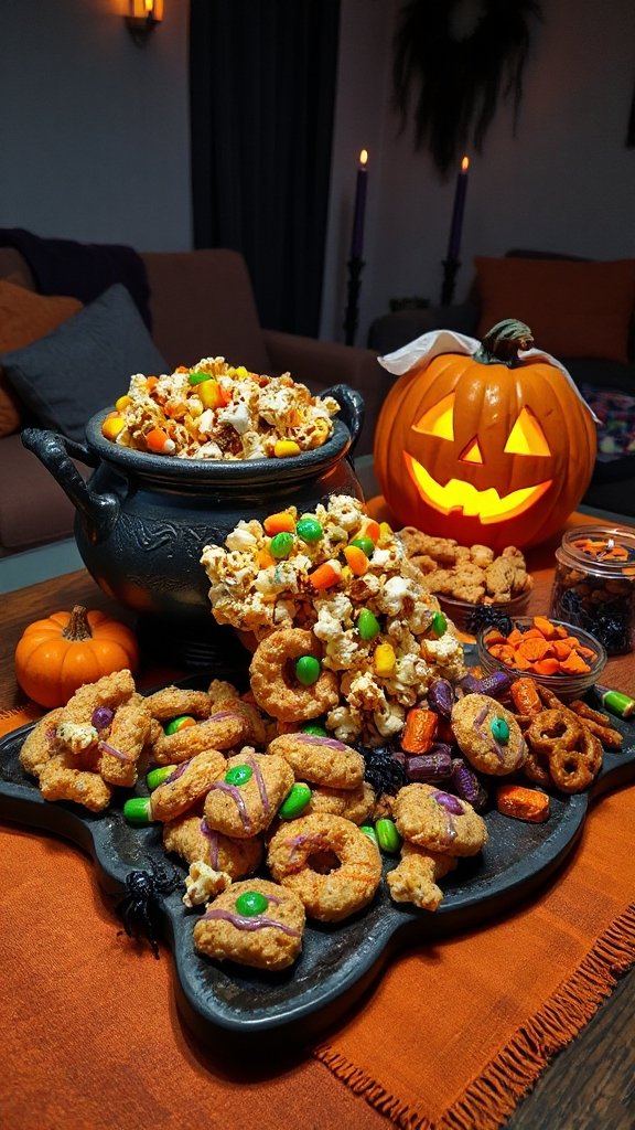 colorful crunchy halloween snack colorful crunchy halloween snack