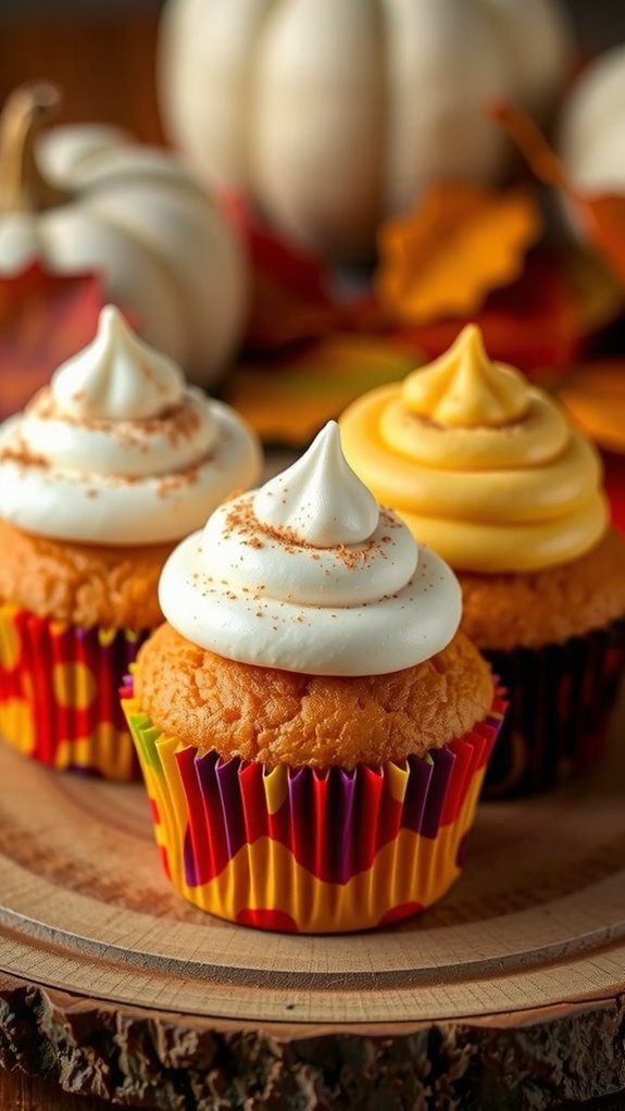 colorful cupcakes with cinnamon colorful cupcakes with cinnamon
