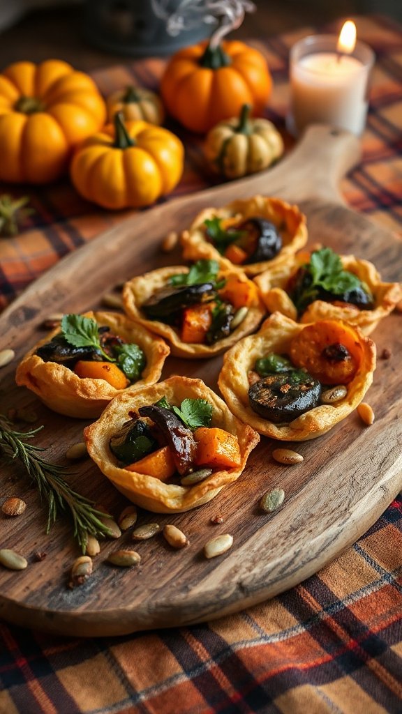 colorful halloween veggie tartlets colorful halloween veggie tartlets