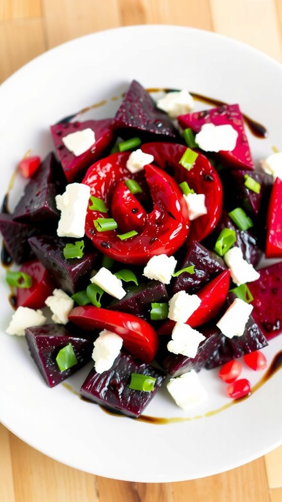 colorful spiral beet salad colorful spiral beet salad