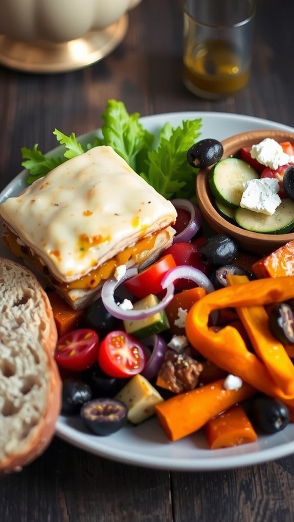 complementary dishes for moussaka