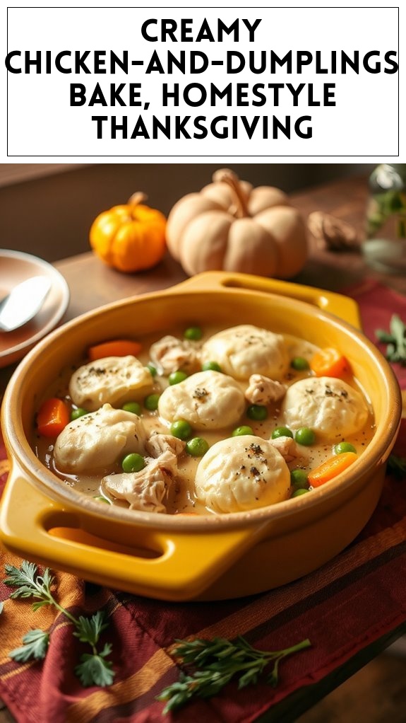 Creamy Chicken-and-Dumplings Bake, Homestyle Thanksgiving