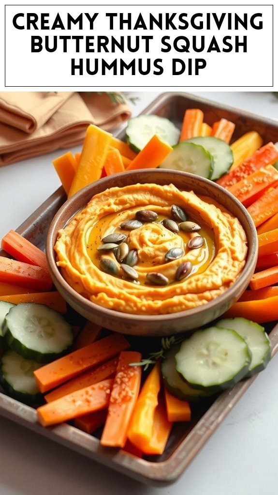 Creamy Thanksgiving Butternut Squash Hummus Dip