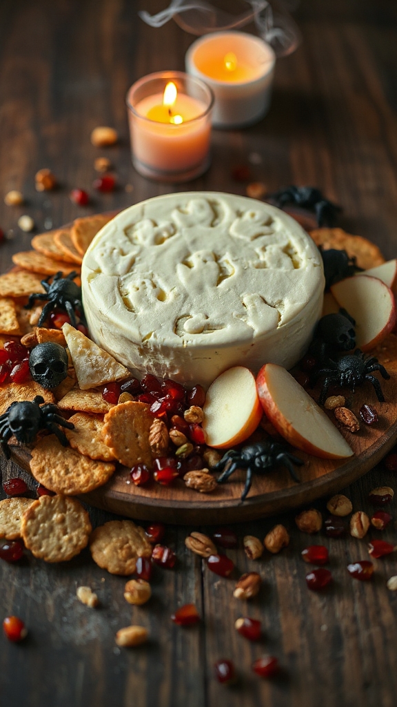 creamy cheese spooky spiders