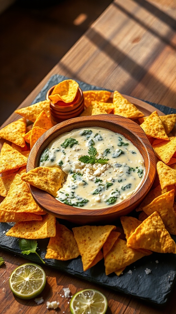 creamy cheesy spinach dip