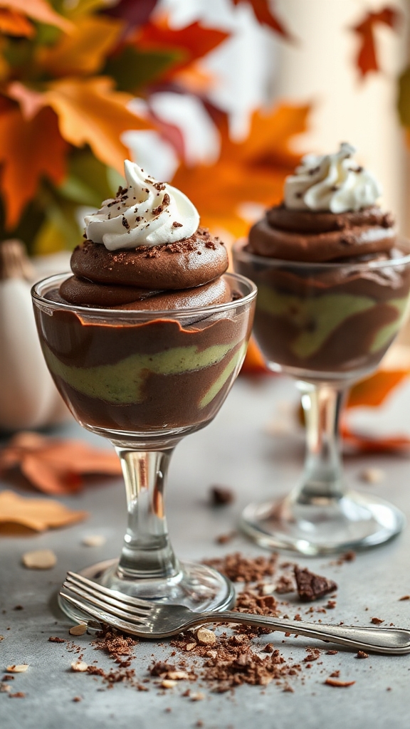 creamy chocolate avocado mousse