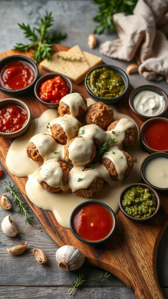 creamy meatballs in alfredo creamy meatballs in alfredo