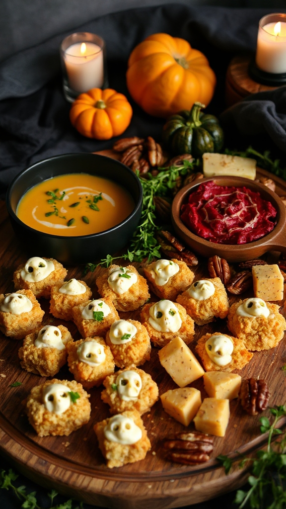 creepy cauliflower cheese bites