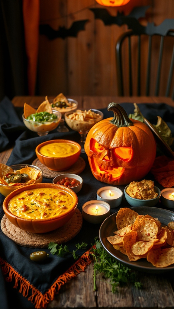 creepy cheesy taco dip