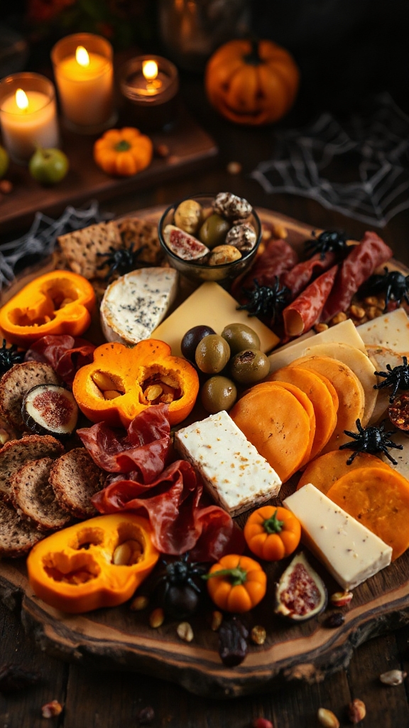 creepy chocolate halloween board