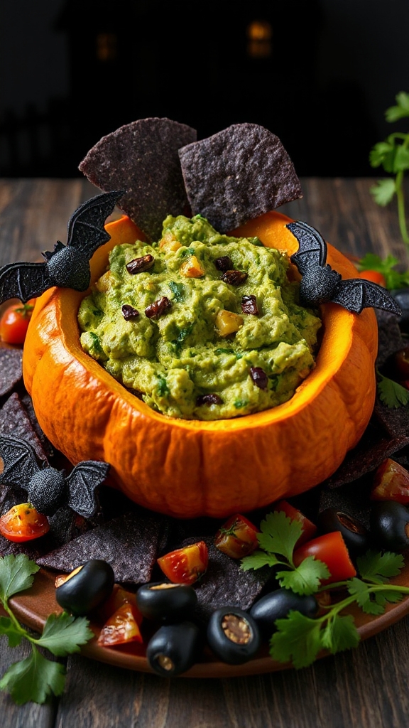 creepy crawly avocado dip